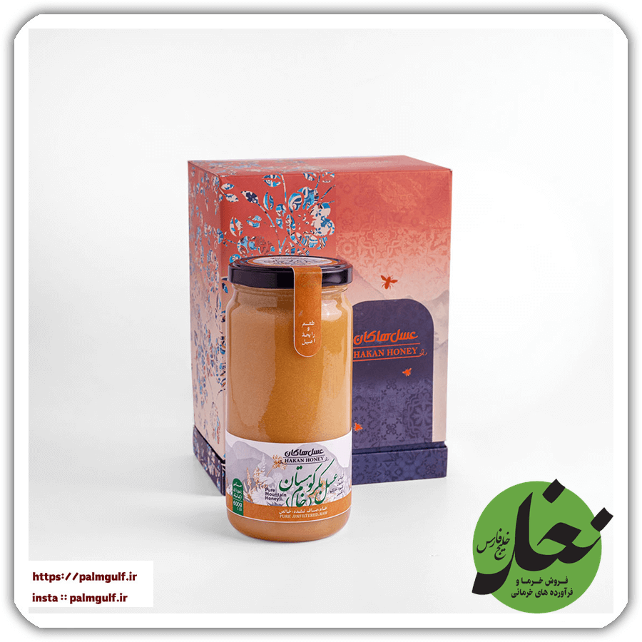 عسل بکرکوهستان (خام) 600 گرمی کادویی هاکان
